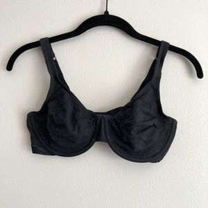 Victorias Secret Black Cotton Underwire Bra Size 36C T-Shirt Comfort Basic